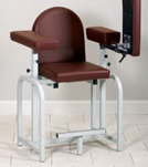 Clinton Extra Tall Blood Drawer Chair with Flip Arm